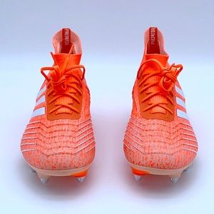 ADIDAS PREDATOR 19.1 FG SOCCER CLEATS CORAL/WHITE/GLOW PINKG25820 Sz 5.5
